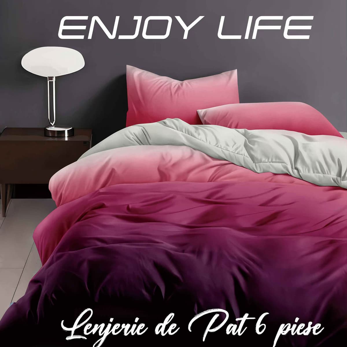 Lenjerie de pat Finet „Enjoy Life”