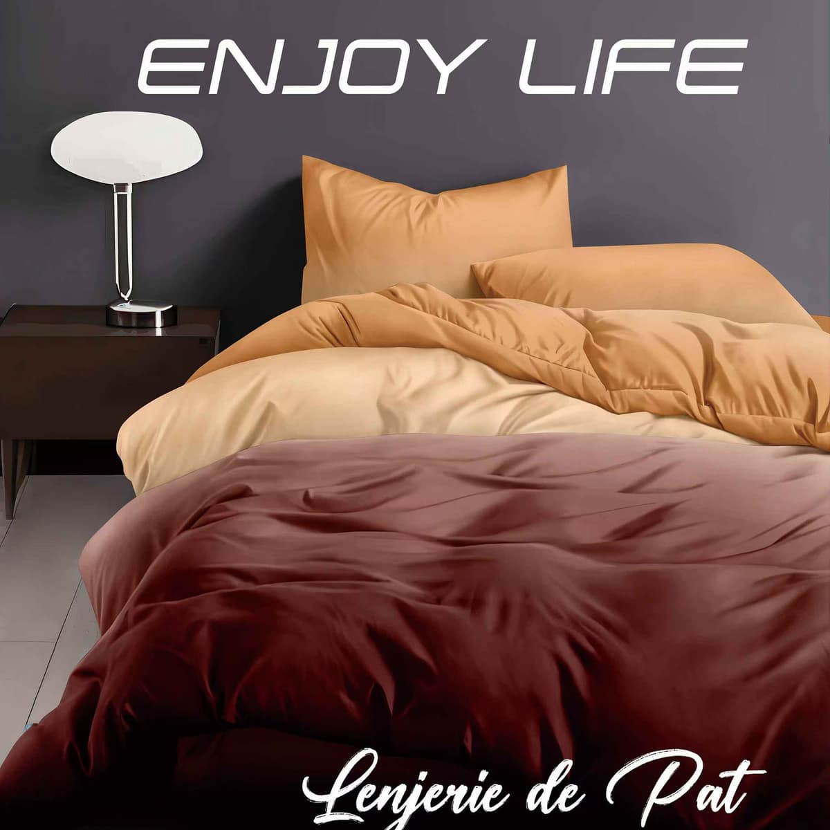 Lenjerie de pat Finet „Enjoy Life”