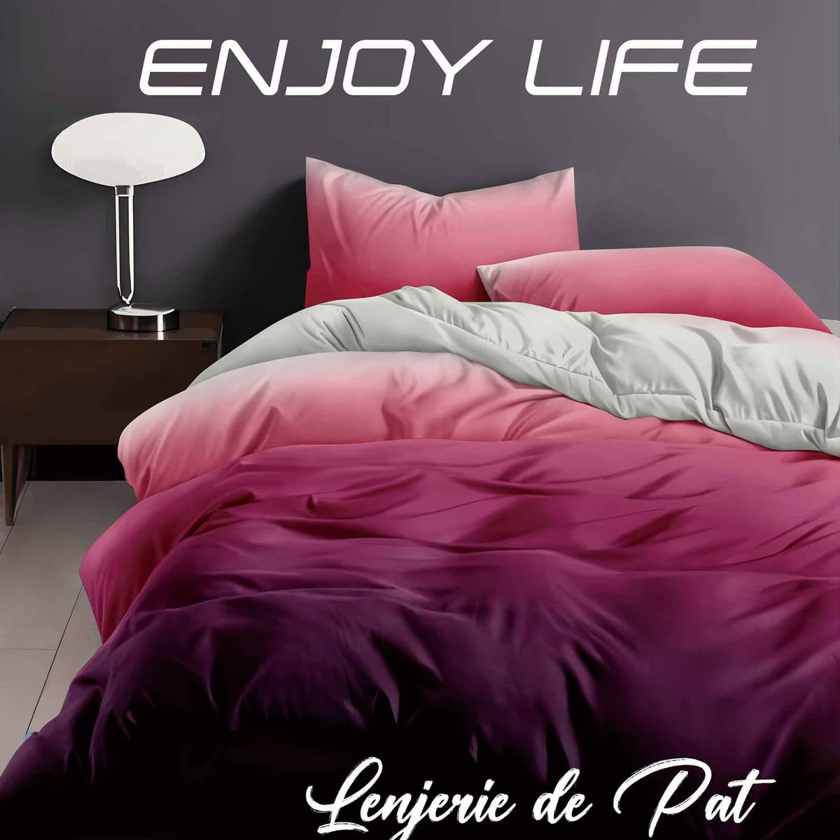 Lenjerie de pat Finet „Enjoy Life”