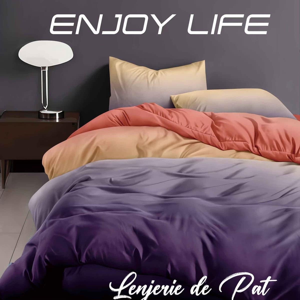 Lenjerie de pat Finet „Enjoy Life”