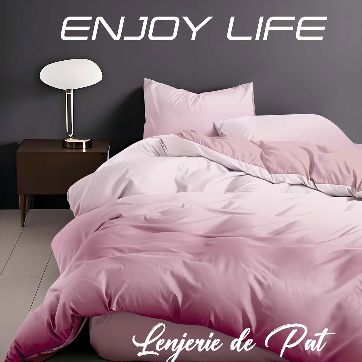Lenjerie de pat Finet „Enjoy Life”