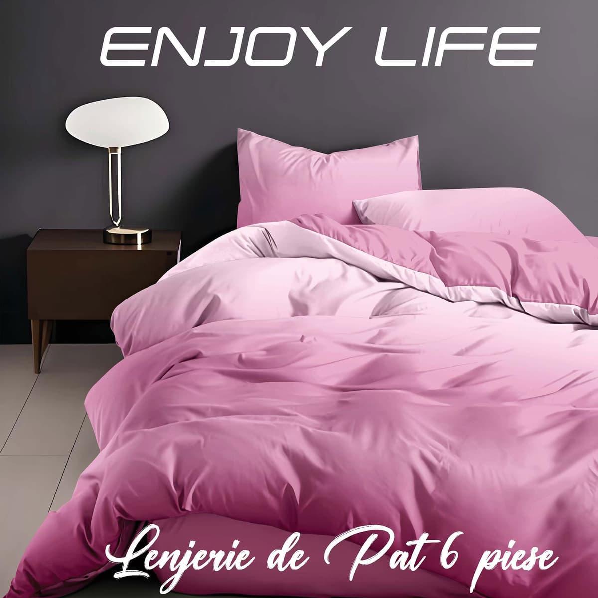 Lenjerie de pat Finet „Enjoy Life”
