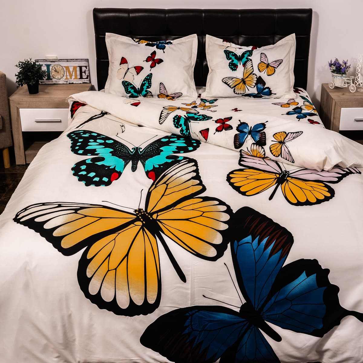 Lenjerie de pat digital print 3D (BUTTERFLYES)