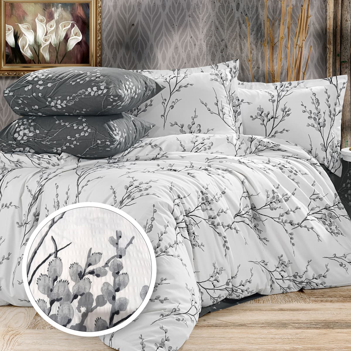 LENJERIE DE PAT CREPONATA 100% BUMBAC (CREP46)
