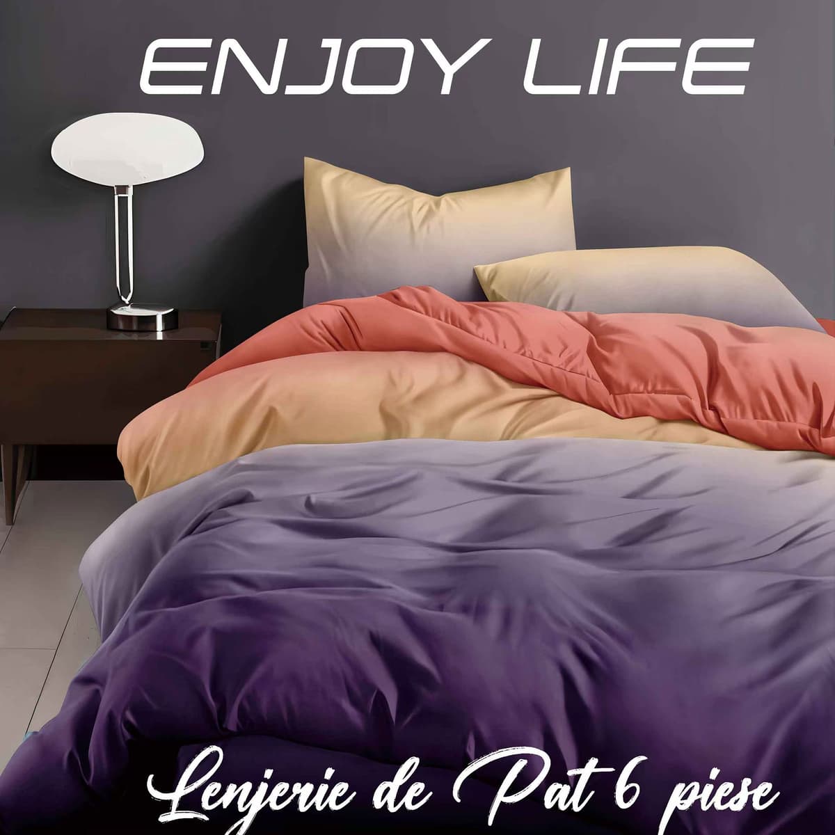Lenjerie de pat Finet „Enjoy Life”