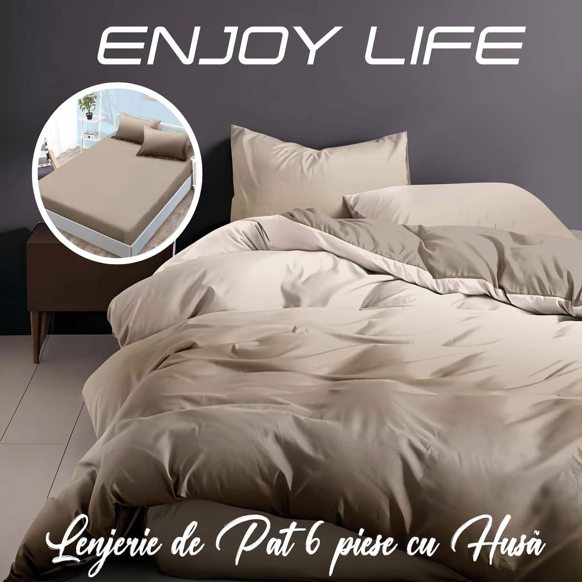 Lenjerie de pat Finet „Enjoy Life”