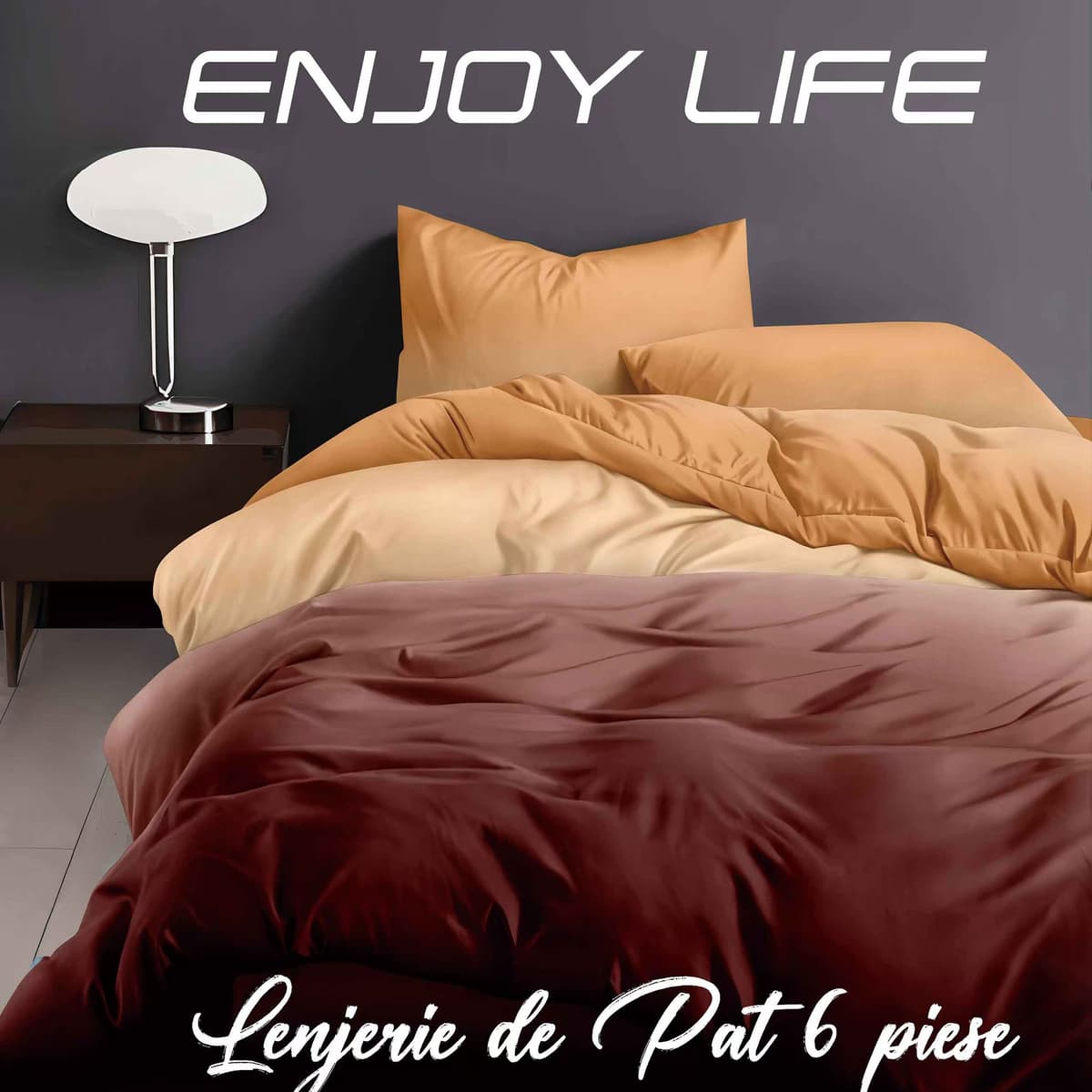 Lenjerie de pat Finet „Enjoy Life”