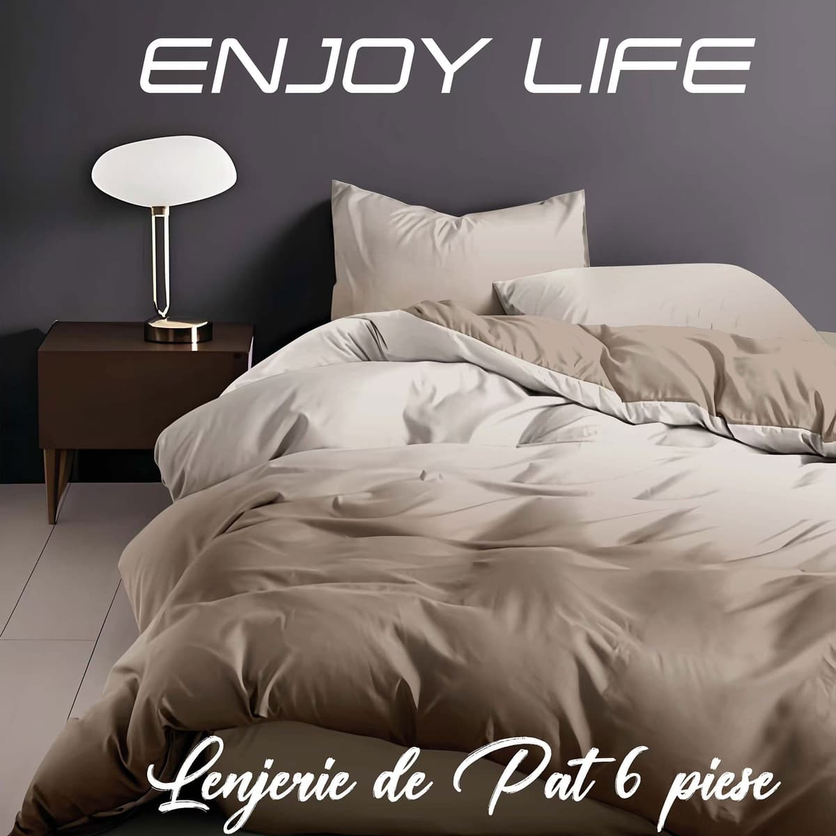 Lenjerie de pat Finet „Enjoy Life”
