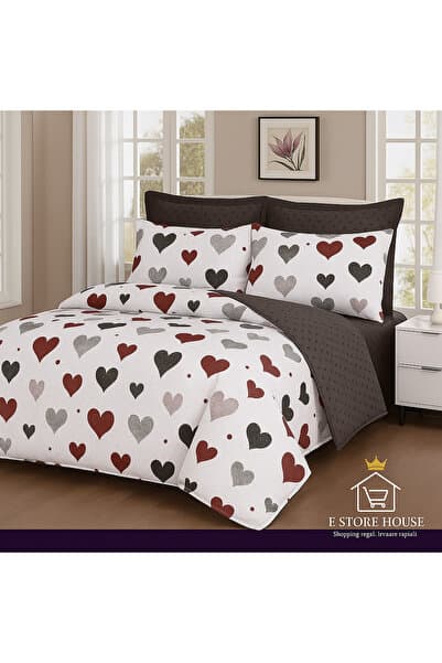 Fine Cotton Bed Linen - Casa Pucioasa, Hearts Edition Double bed