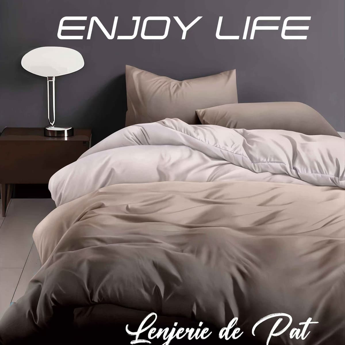 Lenjerie de pat Finet „Enjoy Life”
