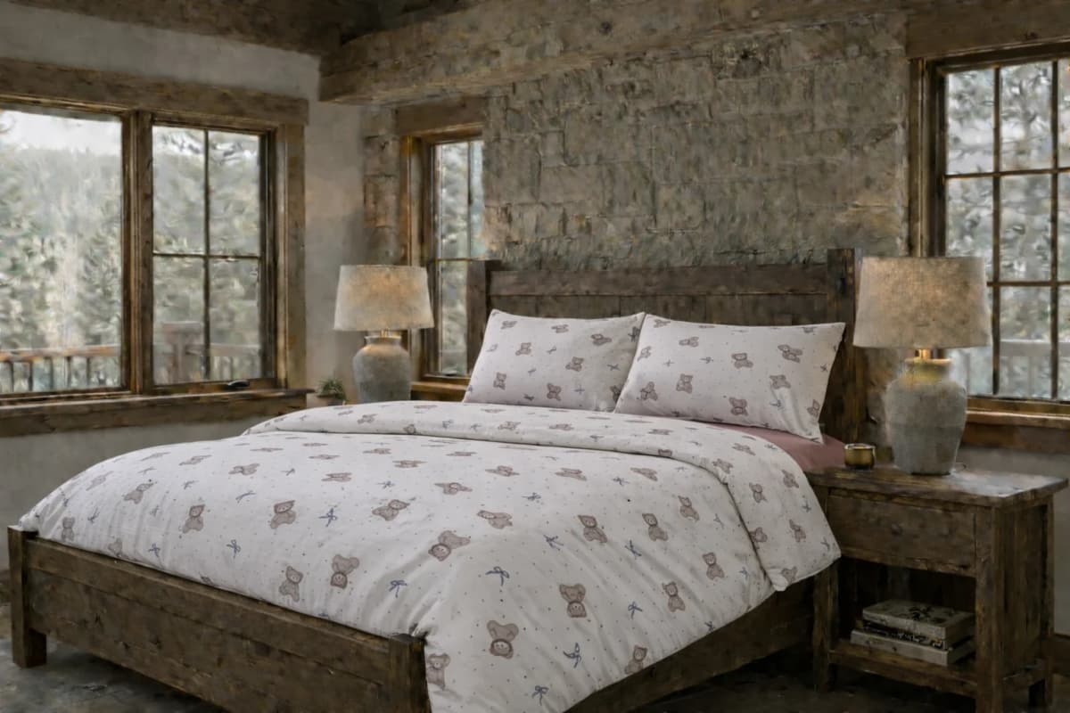 LENJERIE PAT CU HUSĂ PENTRU SALTEA ”RĂSFĂȚ NATURAL”, TRICOT 100% BUMBAC