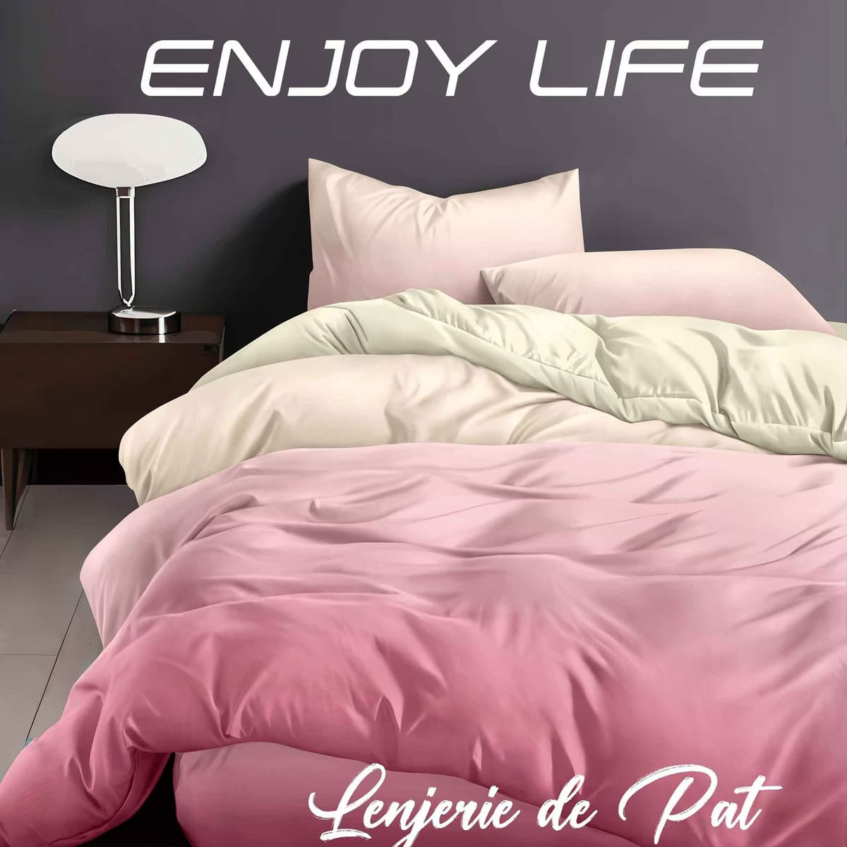 Lenjerie de pat Finet „Enjoy Life”